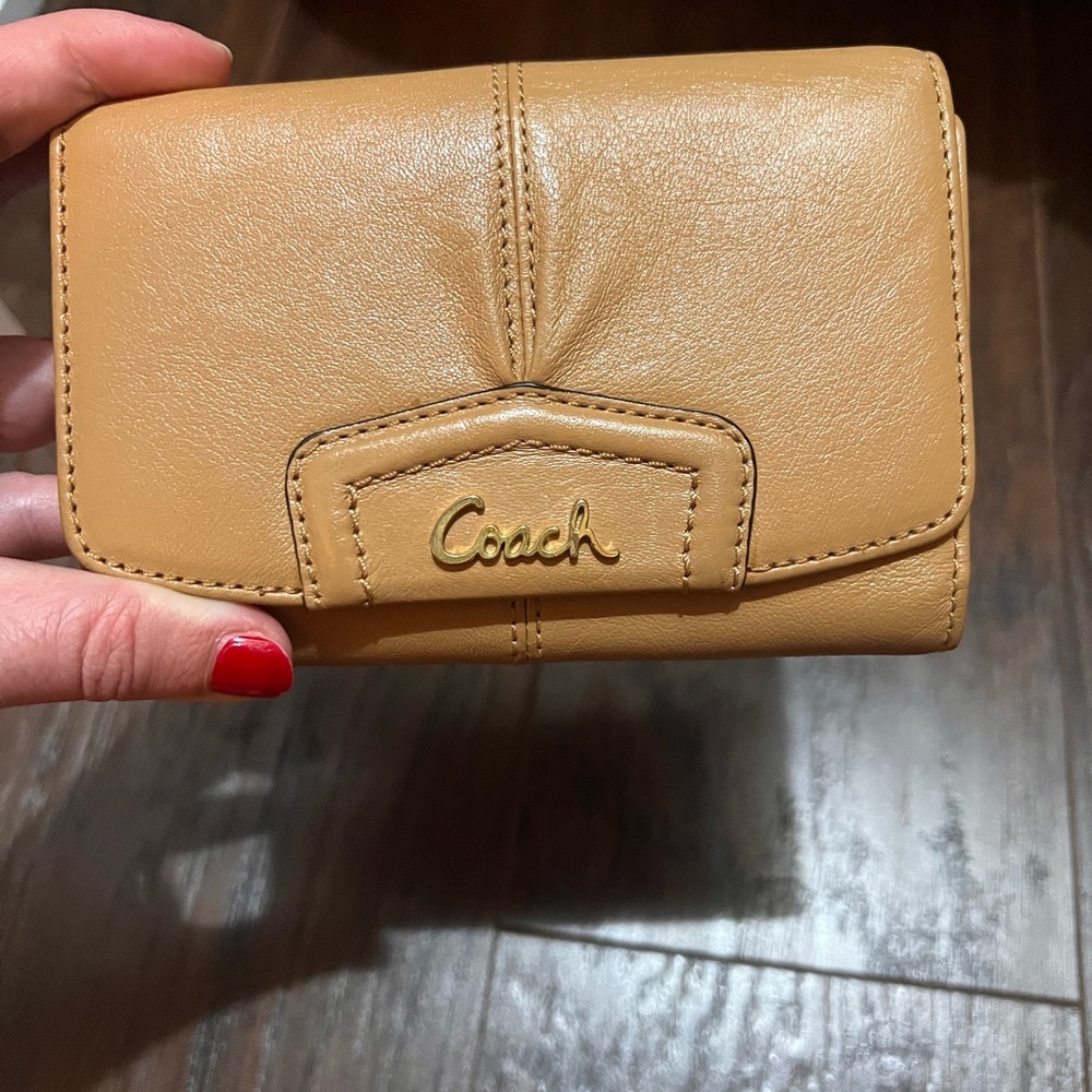 Coach Camel Leather Wallet